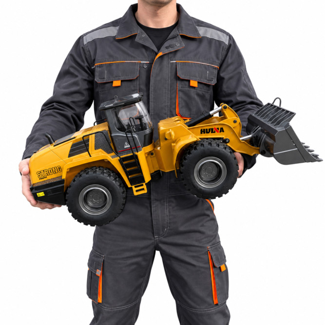 Радиоуправляемый погрузчик бульдозер HUI NA TOYS 1:14 2.4G - HN1583