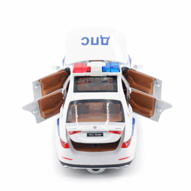Радиоуправляемая металлическая полицейская машина Mercedes S600 1:22 - HCL-3613-WHITE