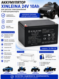Аккумулятор XINLEINA 24V10Ah/20HR 12-FM-10 - X-12FM10