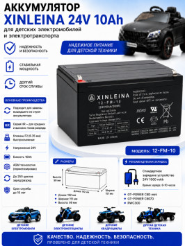 Аккумулятор XINLEINA 24V10Ah/20HR 12-FM-10 - X-12FM10
