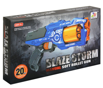 Пистолет "BlazeStorm" с мягкими пулями - 7092
