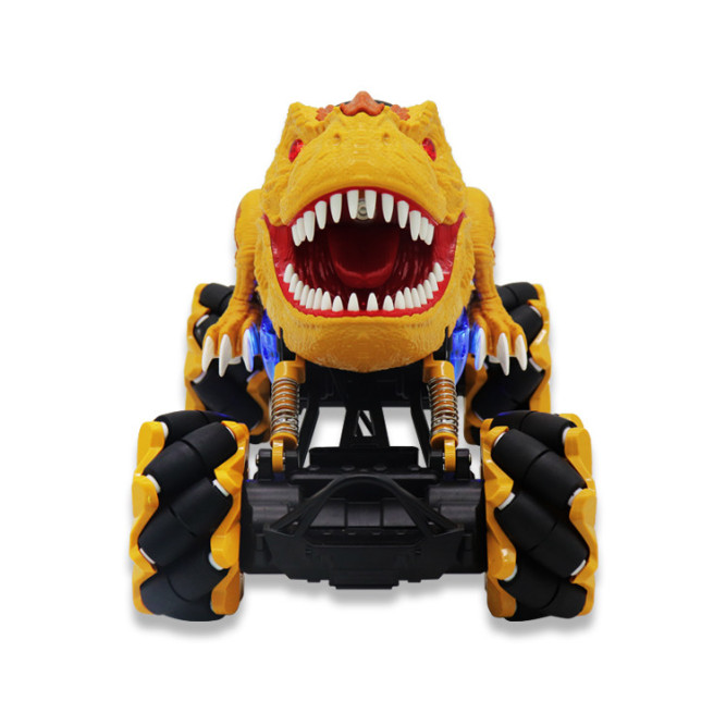 Радиоуправляемая коричневая машина-динозавр T-rex (дрифт колеса, пар) - 11810-BROWN