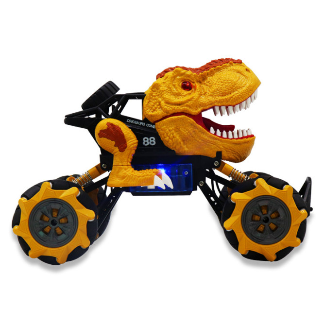 Радиоуправляемая коричневая машина-динозавр T-rex (дрифт колеса, пар) - 11810-BROWN