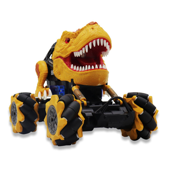 Радиоуправляемая коричневая машина-динозавр T-rex (дрифт колеса, пар) - 11810-BROWN