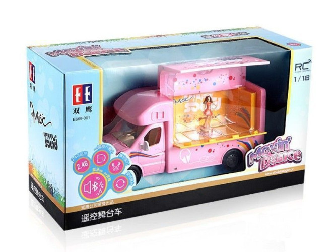 Радиоуправляемая машина Double E розовая сцена на колесах 1:18 2.4G - E669-003-PINK