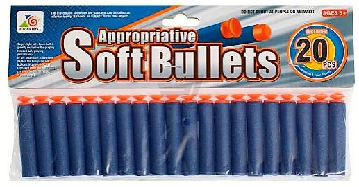 Пульки &amp;quot;BlazeStorm&amp;quot; (мягкие, с присосками, 20 шт) - 0220