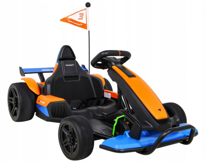 Детский электромобиль дрифт картинг Mclaren (лицензия, 12 км/ч, 24V) - BDM0930
