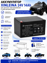 Аккумулятор XINLEINA 24V14Ah/20HR 12-FM-14 - X-12FM14