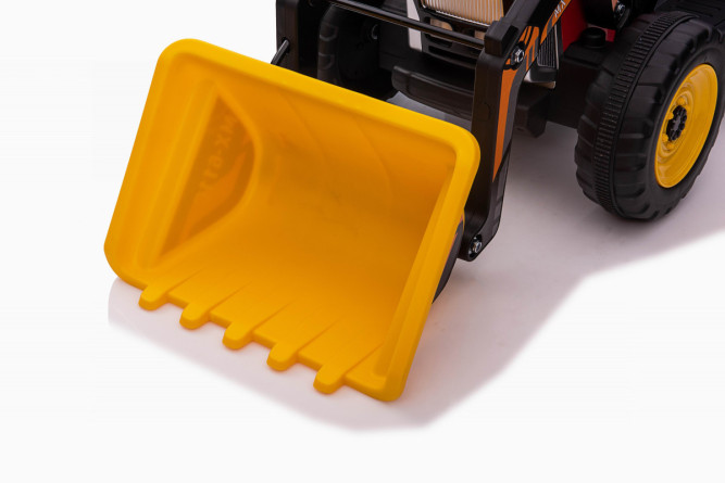 Детский электромобиль XMX трактор с ковшом и прицепом (красный, EVA, пульт, 12V) - XMX611U-RED