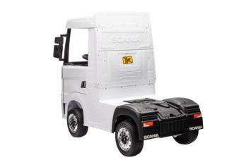 Детский электромобиль фура Scania 500R 4WD 12V - HL698-LUX-WHITE