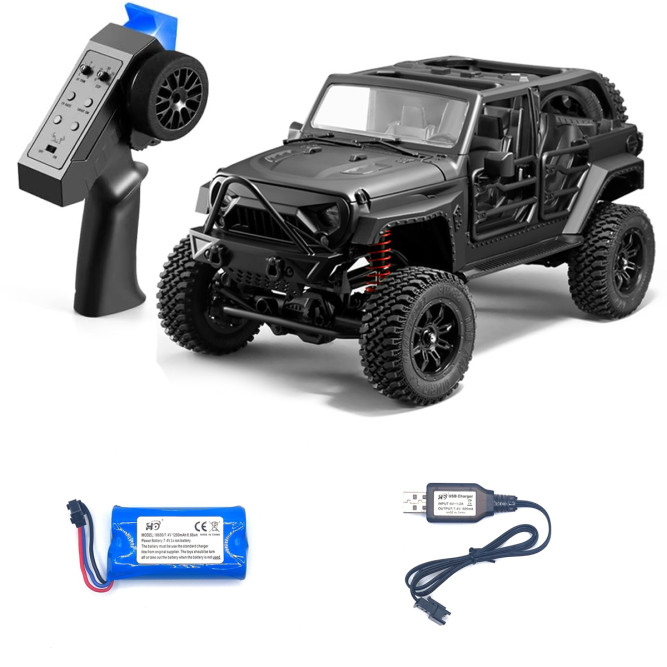 Радиоуправляемый внедорожник Wrangler 4WD 1:12 - MN-128-BLACK