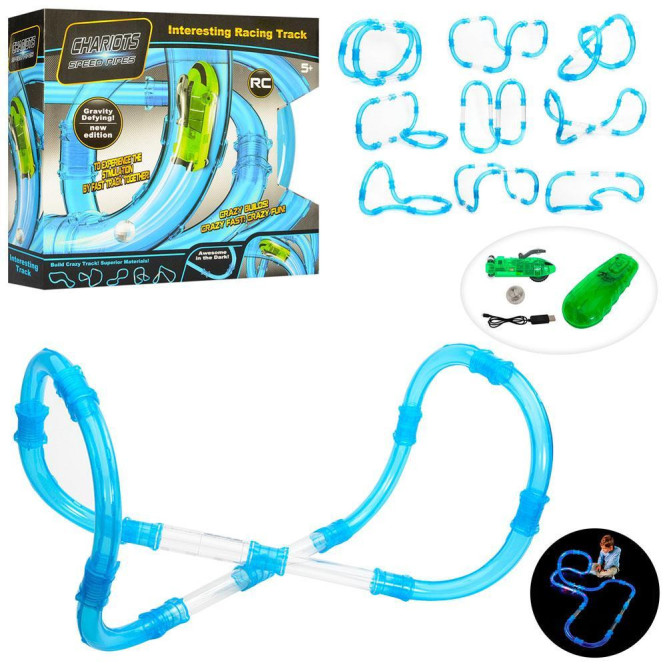 Радиоуправляемый гоночный трек в трубе (светится в темноте) - 022-2