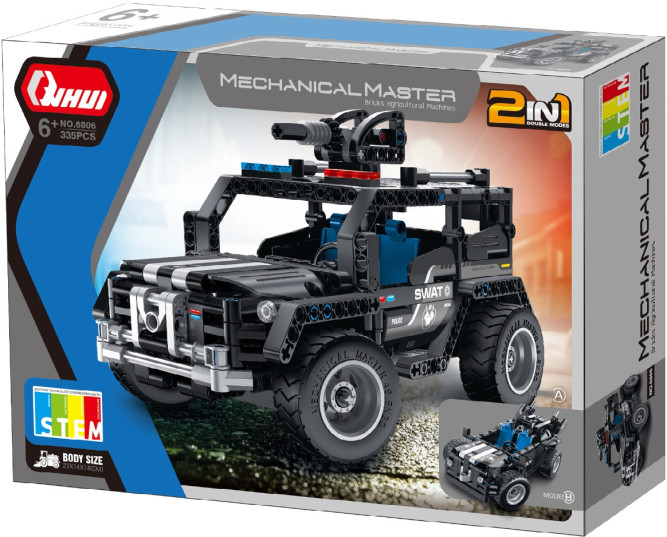 Конструктор военные машины QiHui 391 деталь (2в1 джип и багги) - QH6810