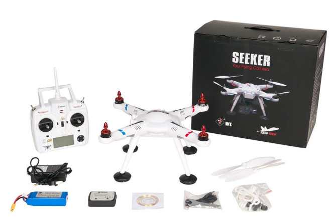 Радиоуправляемый квадрокоптер WL Toys V303 Seeker GPS FPV 2.4G - V303