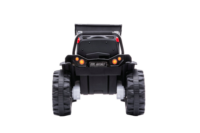 Детский электромобиль трактор с ковшом и пультом управления (зеленый, 2WD, EVA) - HL389-LUX-GREEN