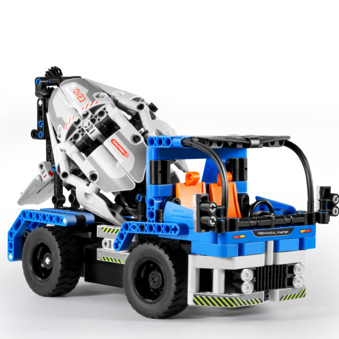 Конструктор грузовик QiHui 394 детали (2в1 бетономешалка и самосвал, пульт) - QH8023