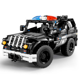 Конструктор джип полиция QiHui 355 деталей (2в1 два вида джипа, пульт) - QH8026