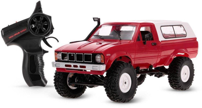 Радиоуправляемая машина WPL пикап Hilux (красная) 4WD 2.4G 1:16 RTR - WPLC-24-RED