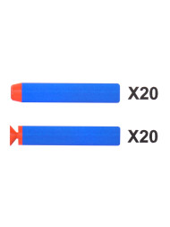 Автомат синий на батарейках с мягкими пулями - G2A