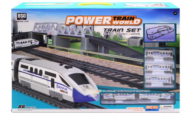 Железная дорога (скоростной поезд, разводной мост, длина 914 см) - BSQ-2181