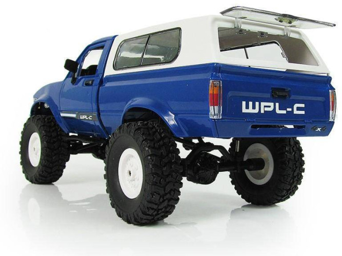 Радиоуправляемая машина WPL пикап Hilux (синяя) 4WD 2.4G 1:16 RTR - WPLC-24-BLUE