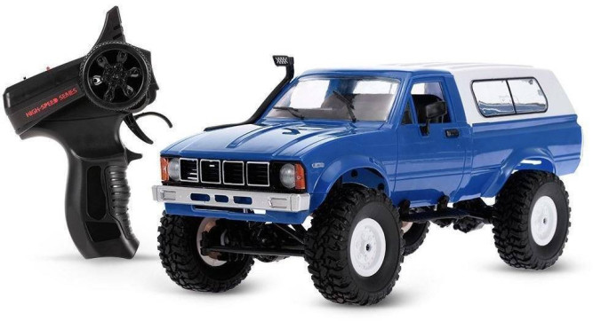 Радиоуправляемая машина WPL пикап Hilux (синяя) 4WD 2.4G 1:16 RTR - WPLC-24-BLUE