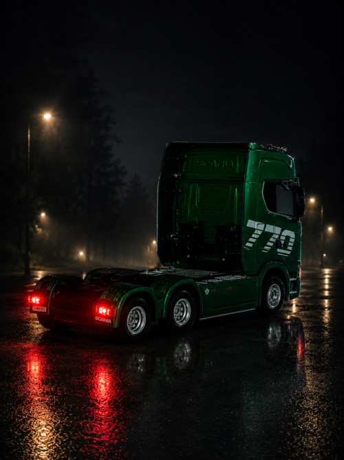 Радиоуправляемый тягач Scania HUINA масштаб 1:18 - HN1501-GREEN
