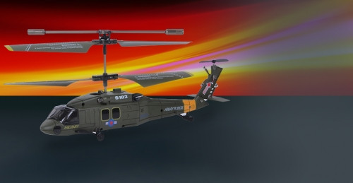 Радиоуправляемый вертолет Black Hawk UH-60 - S102G с гироскопом
