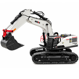 Радиоуправляемый экскаватор белый HUI NA TOYS масштаб 1:14 2.4G - HN1594-WHITE