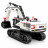 Радиоуправляемый экскаватор белый HUI NA TOYS масштаб 1:14 2.4G - HN1594-WHITE