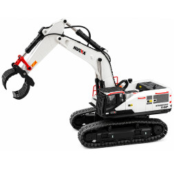 Радиоуправляемый экскаватор белый HUI NA TOYS масштаб 1:14 2.4G - HN1594-WHITE