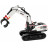 Радиоуправляемый экскаватор белый HUI NA TOYS масштаб 1:14 2.4G - HN1594-WHITE
