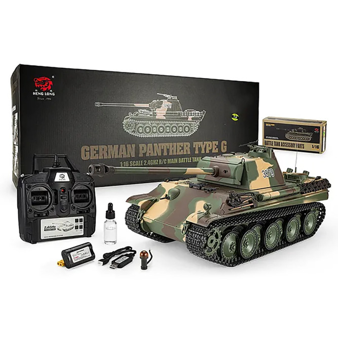 Радиоуправляемый танк Heng Long Panther Type G Original V7.0 масштаб 1:16 RTR 2.4G - 3879-1 V7.0