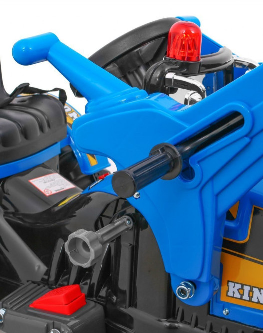 Детский электромобиль трактор на аккумуляторе 12V / синий - JS328A-BLUE