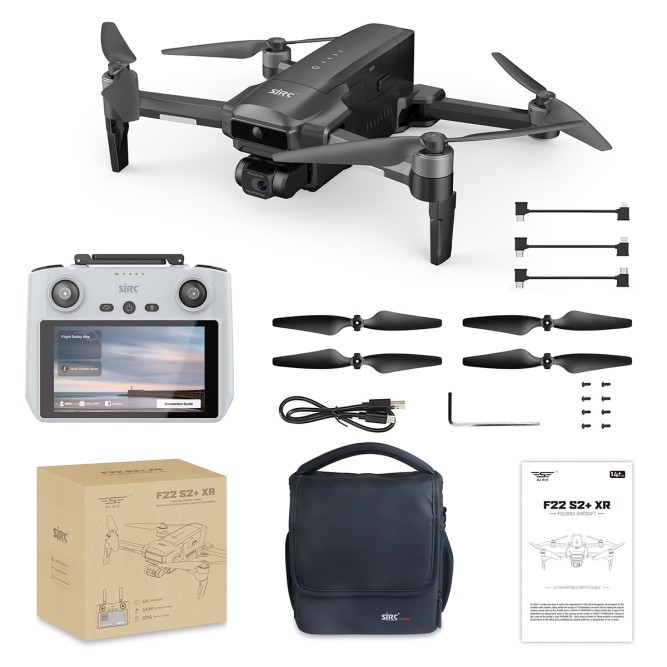 Квадрокоптер SJRC F22 X2 PRO+ OAS, пульт с экраном 2-AXIS 4K EIS 5G GPS