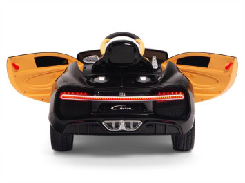 Детский электромобиль Bugatti Chiron (черный лак, 12V) - HL318