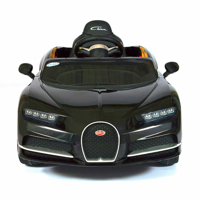 Детский электромобиль Bugatti Chiron (черный лак, 12V) - HL318