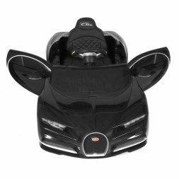 Детский электромобиль Bugatti Chiron (черный лак, 12V) - HL318