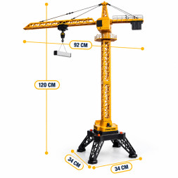 Радиоуправляемый башенный кран HUI NA TOYS масштаб 1:14 2.4G - HN1585
