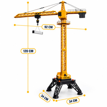Радиоуправляемый башенный кран HUI NA TOYS масштаб 1:14 2.4G - HN1585