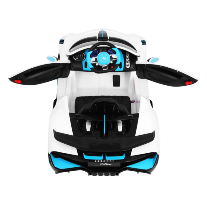 Детский электромобиль Bugatti Divo (белый лак, 12V) - HL338