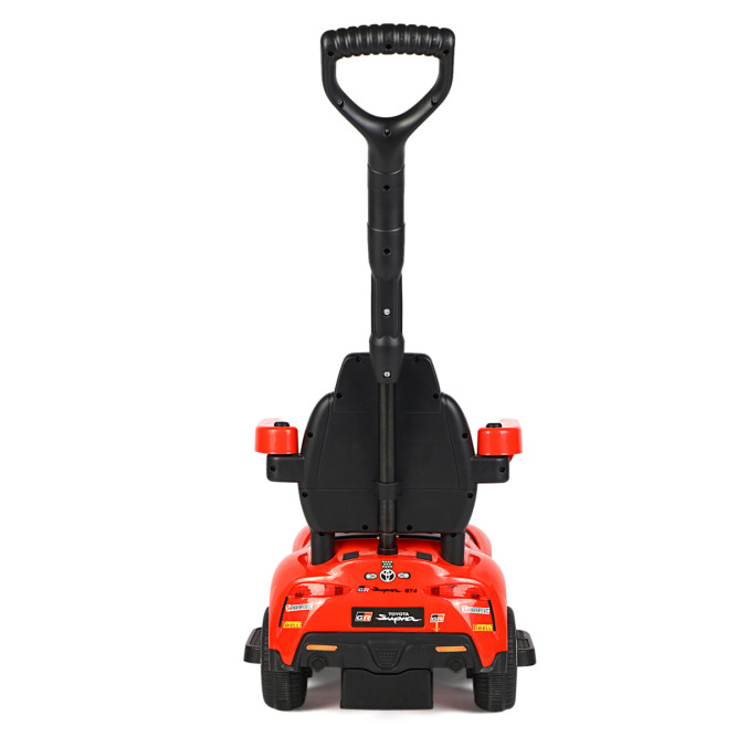 Электромобиль каталка 3in1 Toyota GR SUPRA GT4 (6V, EVA, ручка, пульт) - SMT-519B-RED