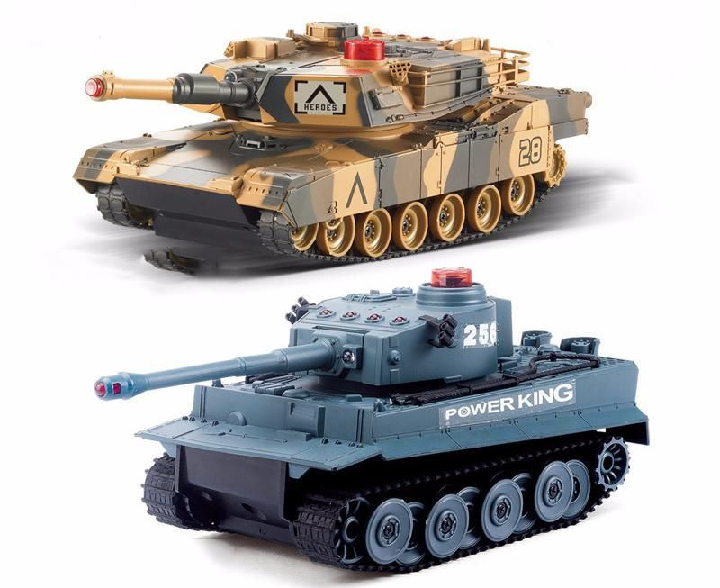 Радиоуправляемый танковый бой Huan QI Tiger vs Leopard 1:28 2.4G - 508C