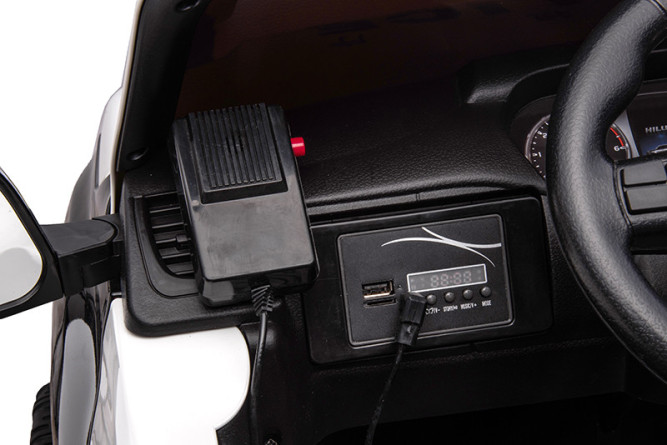 Электромобиль Toyota Hilux Police 4WD 12V - DK-HL860P-WHITE