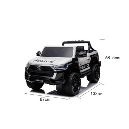 Электромобиль Toyota Hilux Police 4WD 12V - DK-HL860P-WHITE