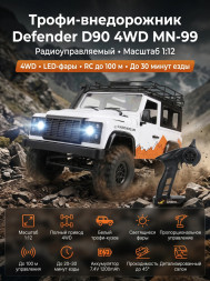 Радиоуправляемый внедорожник Defender D90 4WD 1:12 - MN-99-WHITE
