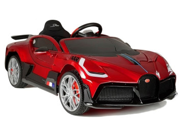 Детский электромобиль Bugatti Divo (красный лак, 12V) - HL338