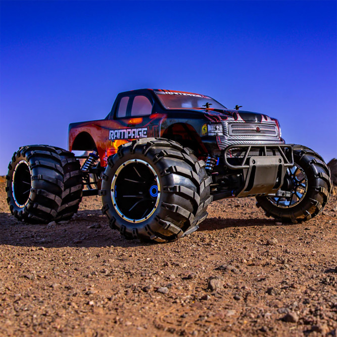 Радиоуправляемый бензиновый монстр HSP Skeleton 4WD 1:5 - 94050-14050-O