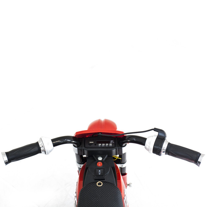 Детский кроссовый электромотоцикл Qike TD Red 6V - QK-3058-RED