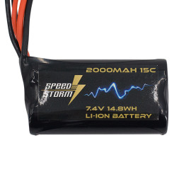 Аккумулятор Speed Storm Li-ion 18650 7.4V 2000 mAh разъем XT30 - SS-2S2000-XT30